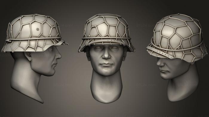 Статуэтки военные (ГОЛОВНЫЕ ШЛЕМЫ11, STKW_0461) 3D модель для ЧПУ станка